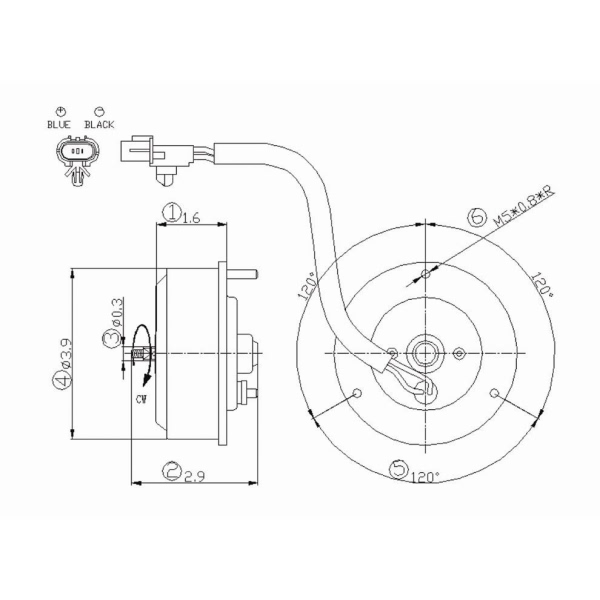 TYC Engine Cooling Fan Motor 631120