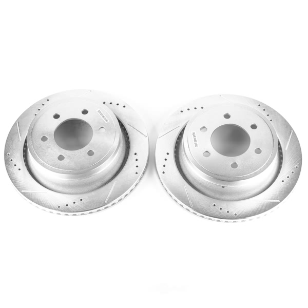 Power Stop PowerStop Evolution Performance Drilled, Slotted& Plated Brake Rotor Pair AR85148XPR