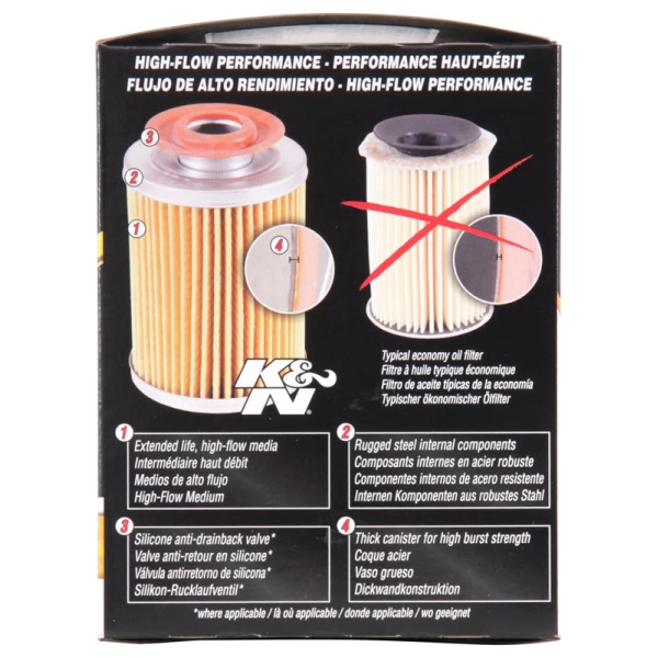 K&N Performance Gold™ Wrench-Off Oil Filter HP-2002