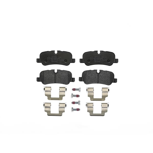 brembo Premium Low-Met OE Equivalent Rear Brake Pads P44013