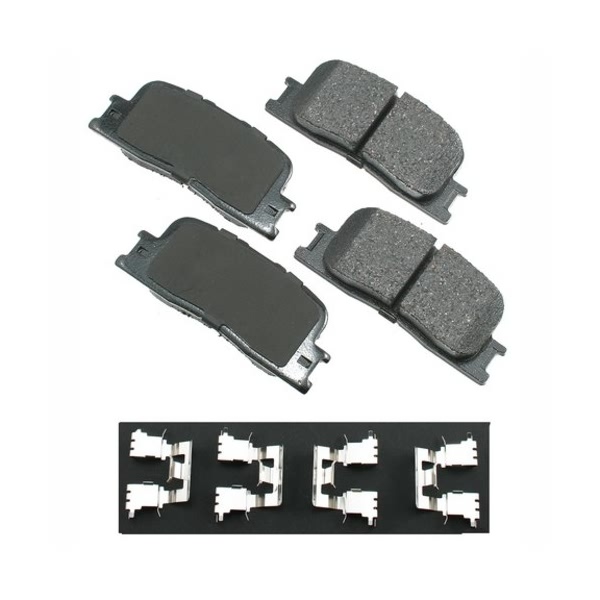 Akebono Pro-ACT™ Ultra-Premium Ceramic Rear Disc Brake Pads ACT885