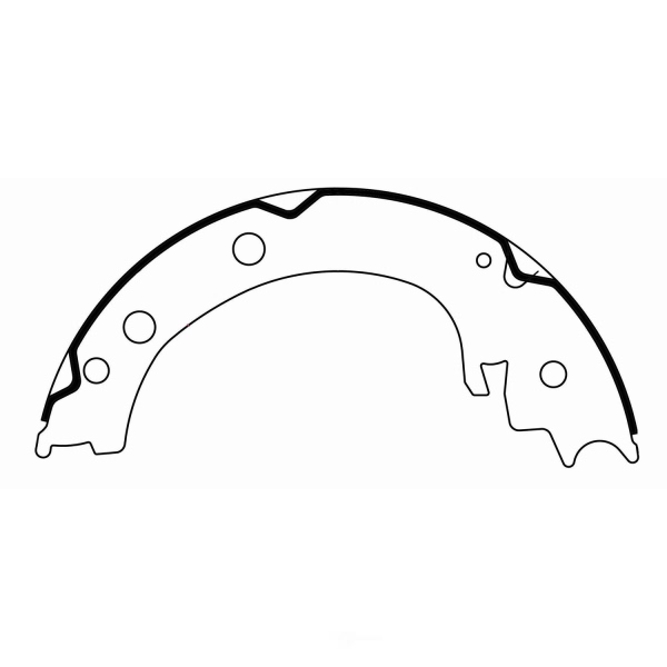 Centric Premium Rear Parking Brake Shoes 111.09710