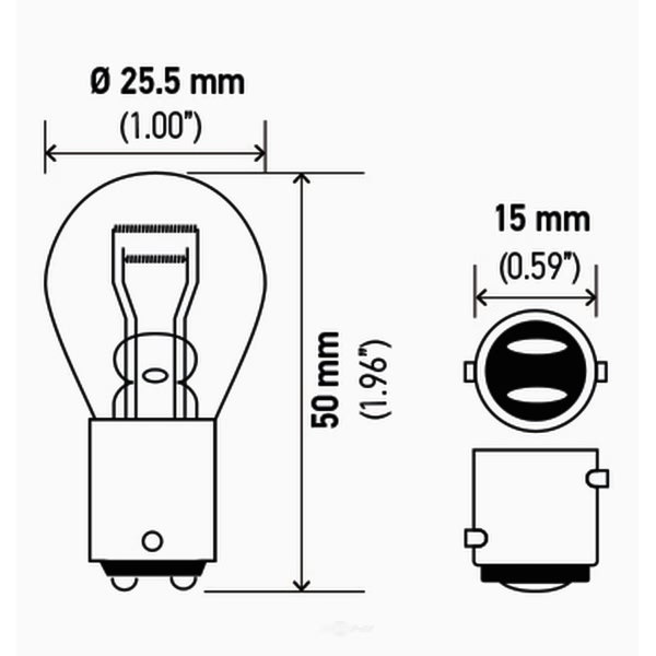 Hella 1034Tb Standard Series Incandescent Miniature Light Bulb 1034TB