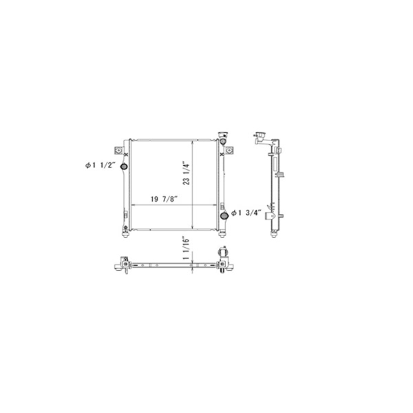 TYC Engine Coolant Radiator 13071