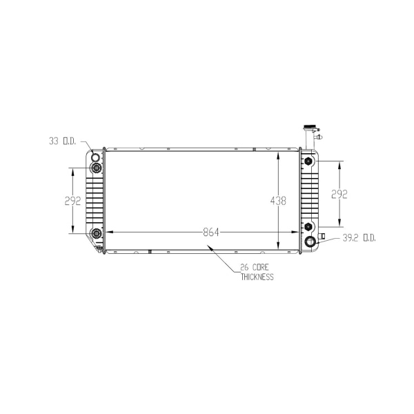 TYC Engine Coolant Radiator 13476