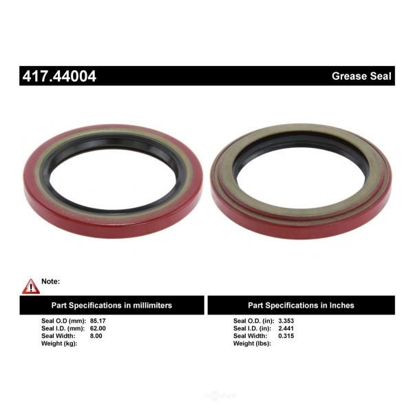 Centric Premium™ Axle Shaft Seal 417.44004