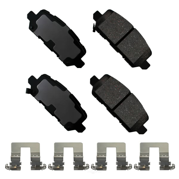 Akebono Pro-ACT™ Ultra-Premium Ceramic Rear Disc Brake Pads ACT1841