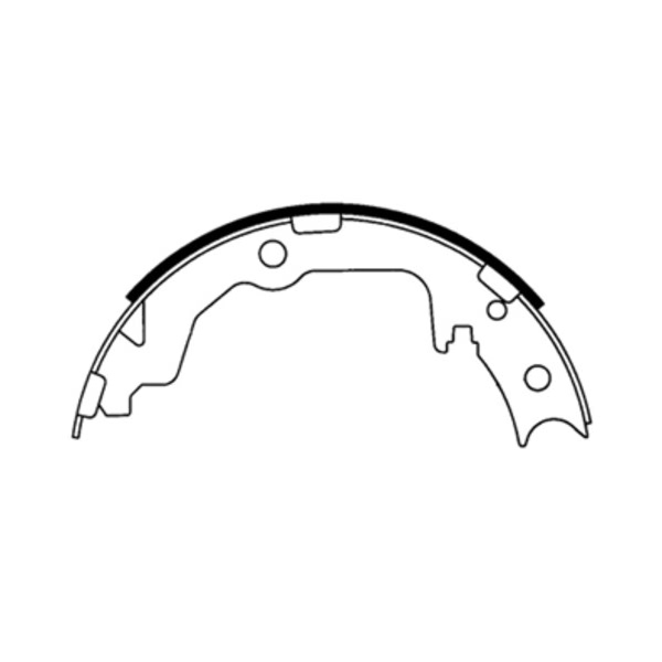 Centric Premium Rear Parking Brake Shoes 111.08861