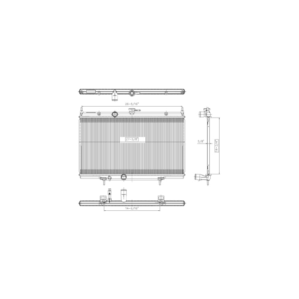 TYC Engine Coolant Radiator 2998