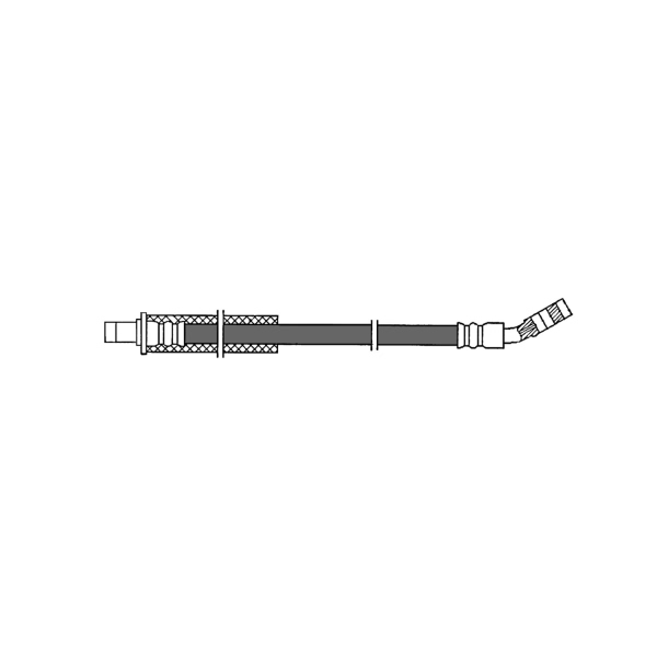 Centric Rear Lower Brake Hose 150.22308