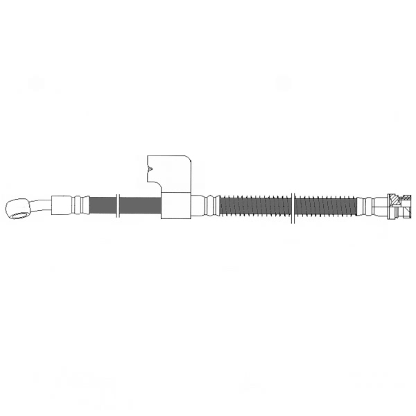 Centric Front Passenger Side Brake Hose 150.51068