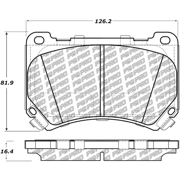 Centric Posi Quiet Pro™ Ceramic Front Disc Brake Pads 500.13960