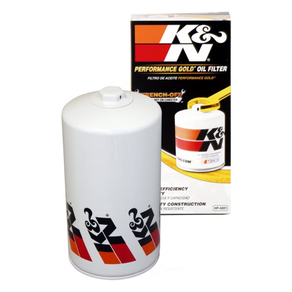 K&N Performance Gold™ Wrench-Off Oil Filter HP-6001