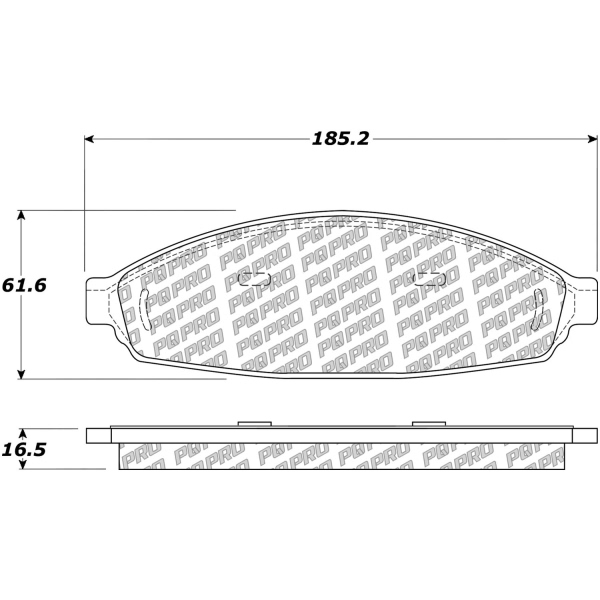 Centric Posi Quiet Pro™ Ceramic Front Disc Brake Pads 500.09310