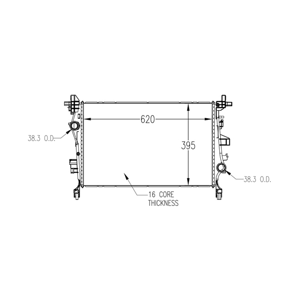 TYC Engine Coolant Radiator 13535