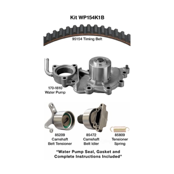 Dayco Timing Belt Kit With Water Pump WP154K1B