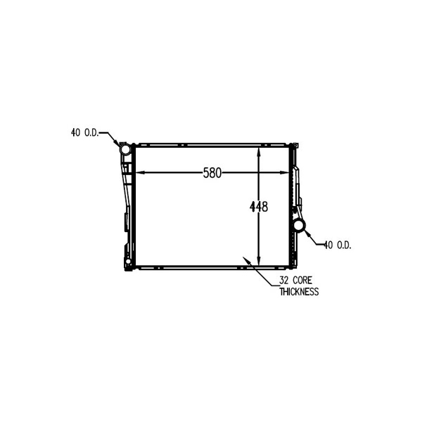 TYC Engine Coolant Radiator 2636