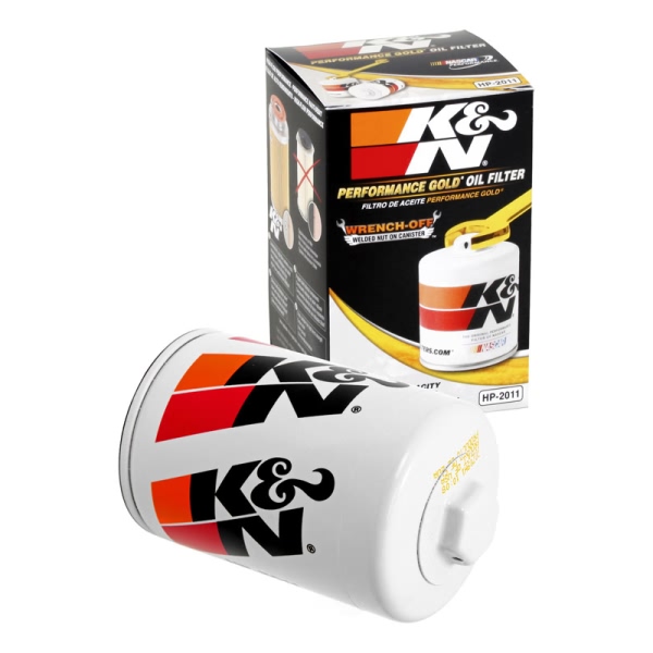 K&N Performance Gold™ Wrench-Off Oil Filter HP-2011