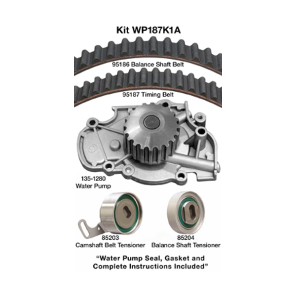 Dayco Timing Belt Kit With Water Pump WP187K1A