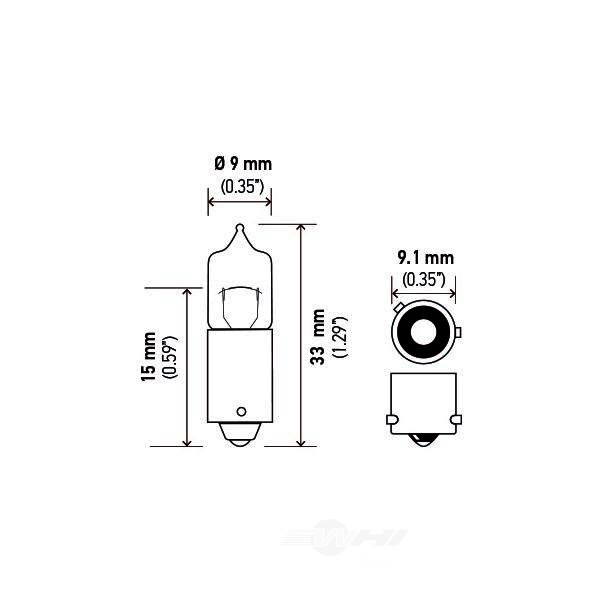 Hella H21W Standard Series Halogen Miniature Light Bulb H21W