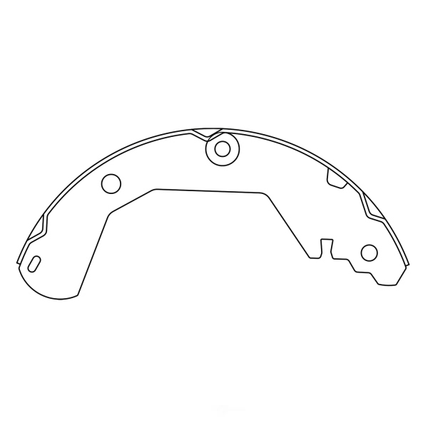 Centric Premium Rear Drum Brake Shoes 111.10110