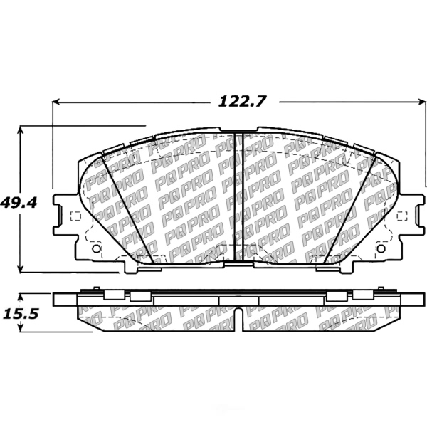 Centric Posi Quiet Pro™ Ceramic Front Disc Brake Pads 500.11841