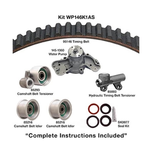Dayco Timing Belt Kit With Water Pump WP146K1AS