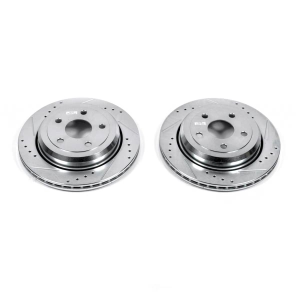 Power Stop PowerStop Evolution Performance Drilled, Slotted& Plated Brake Rotor Pair AR83077XPR