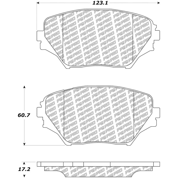 Centric Posi Quiet Pro™ Ceramic Front Disc Brake Pads 500.08620