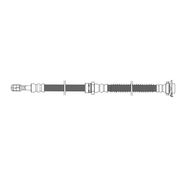 Centric Front Driver Side Brake Hose 150.51018