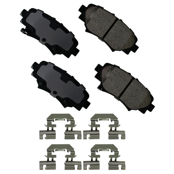 Akebono Pro-ACT™ Ultra-Premium Ceramic Rear Disc Brake Pads ACT1729