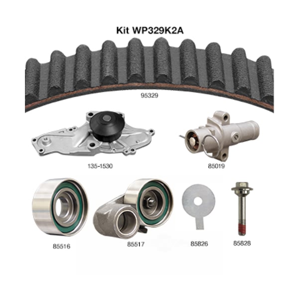 Dayco Timing Belt Kit With Water Pump WP329K2A