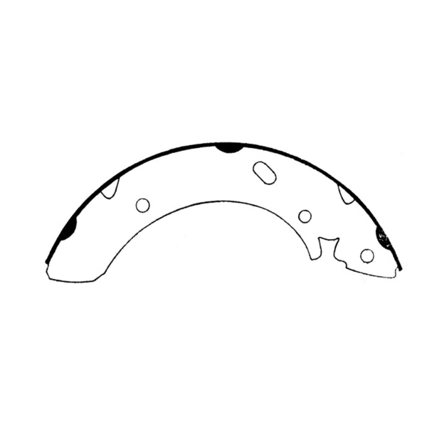 Centric Premium Rear Drum Brake Shoes 111.06611