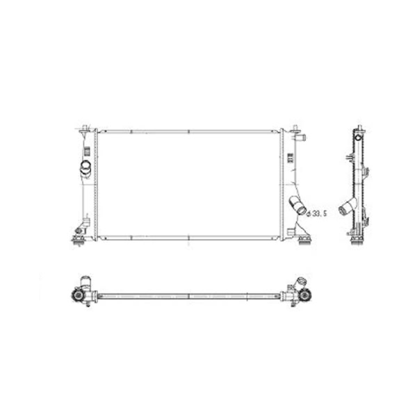 TYC Engine Coolant Radiator 2894