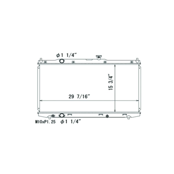 TYC Engine Coolant Radiator 13418