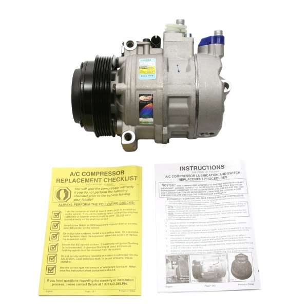 Delphi A C Compressor With Clutch CS20084