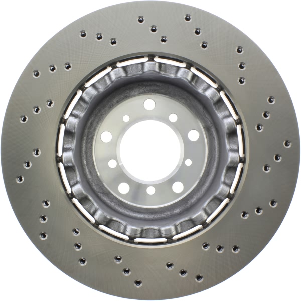 Centric SportStop Drilled 1-Piece Front Driver Side Brake Rotor 128.34106