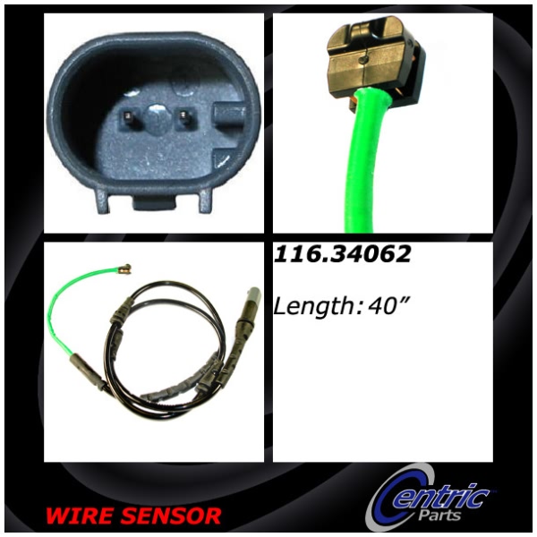 Centric Front Brake Pad Sensor 116.34062