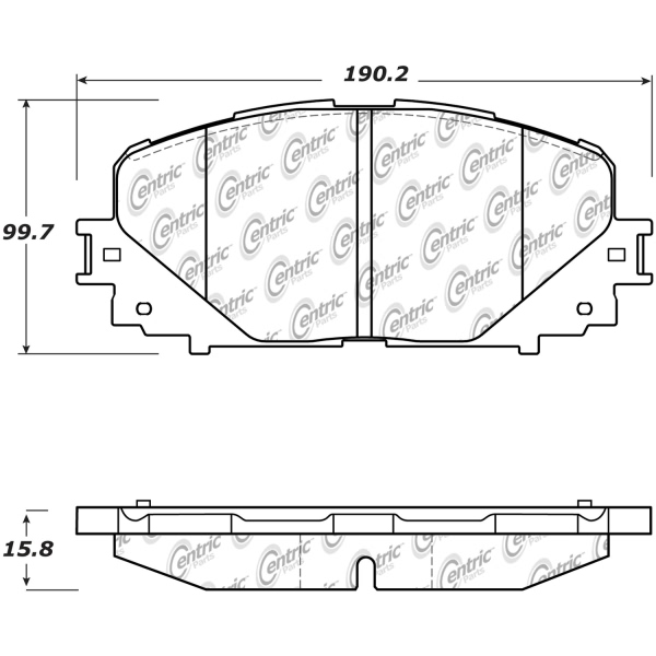 Centric Posi Quiet™ Ceramic Front Disc Brake Pads 105.16280