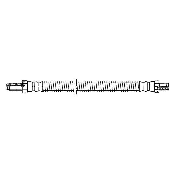 Centric Rear Brake Hose 150.20301