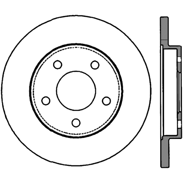 Centric Premium™ High Carbon Alloy Brake Rotor 125.62074