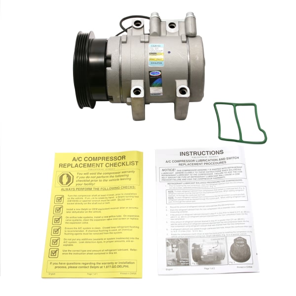 Delphi A C Compressor With Clutch CS20133