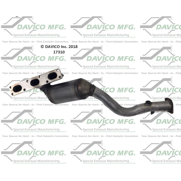 Davico Exhaust Manifold with Integrated Catalytic Converter 17310