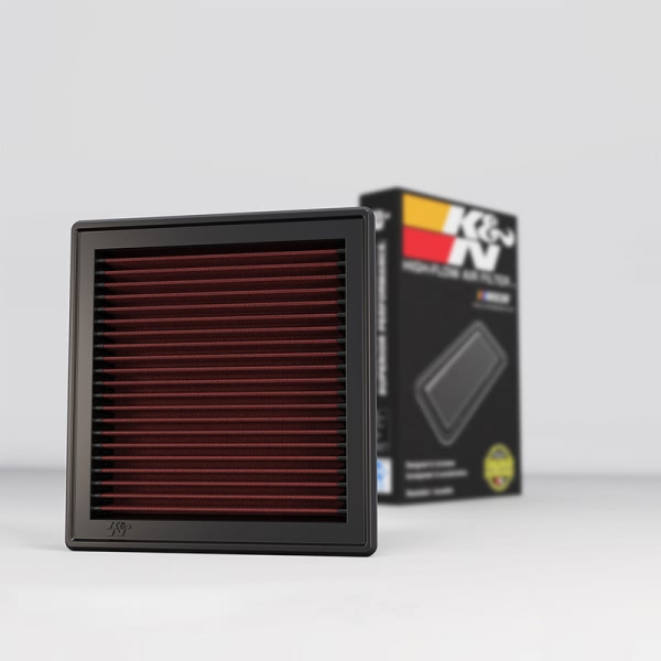 K&N 33 Series Panel Red Air Filter （7.125" L x 6.625" W x 1" H) 33-2399