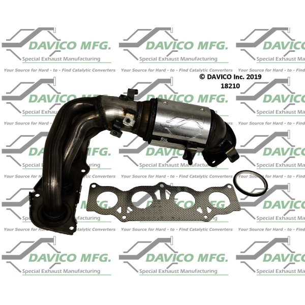 Davico Exhaust Manifold with Integrated Catalytic Converter 18210