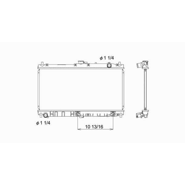 TYC Engine Coolant Radiator 2268