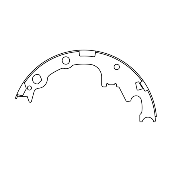 Centric Premium Rear Drum Brake Shoes 111.05380