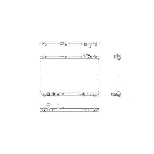 TYC Engine Coolant Radiator 2848