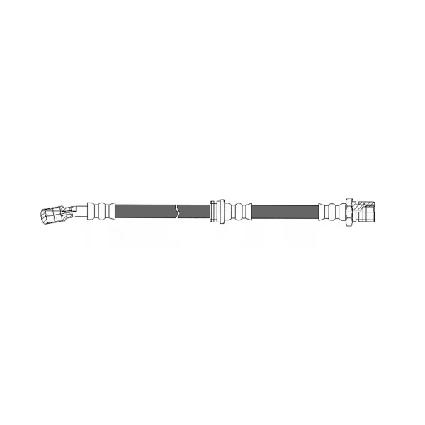 Centric Front Passenger Side Brake Hose 150.49009