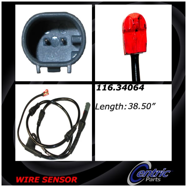 Centric Front Brake Pad Sensor 116.34064